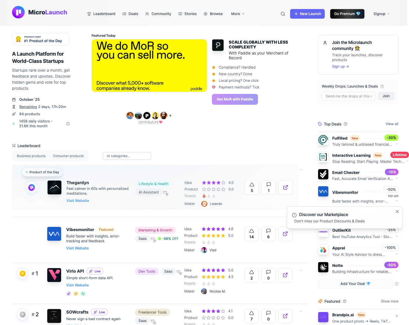 Microlaunch screenshot