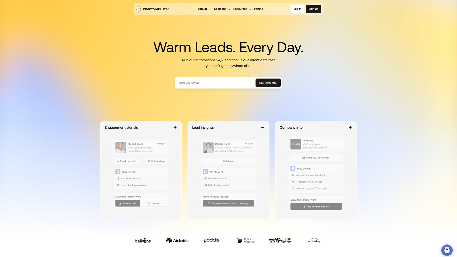 PhantomBuster screenshot