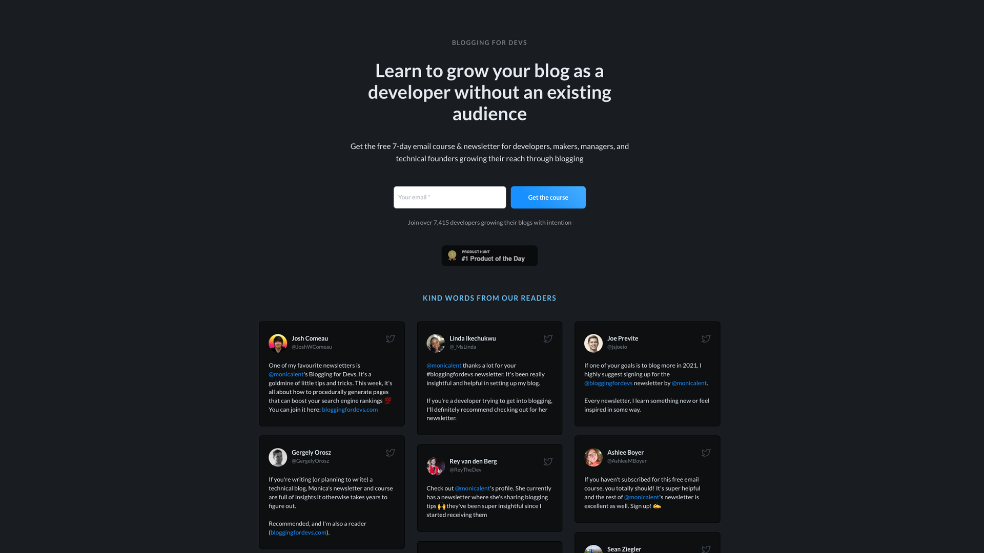 Blogging for Devs screenshot