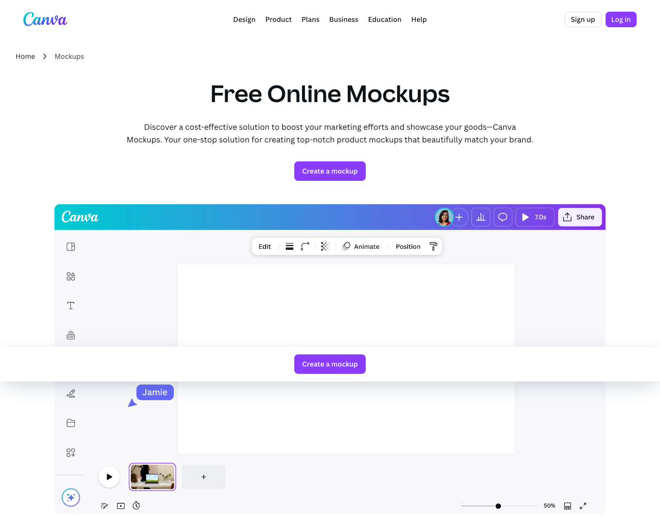 Canva Mockups screenshot
