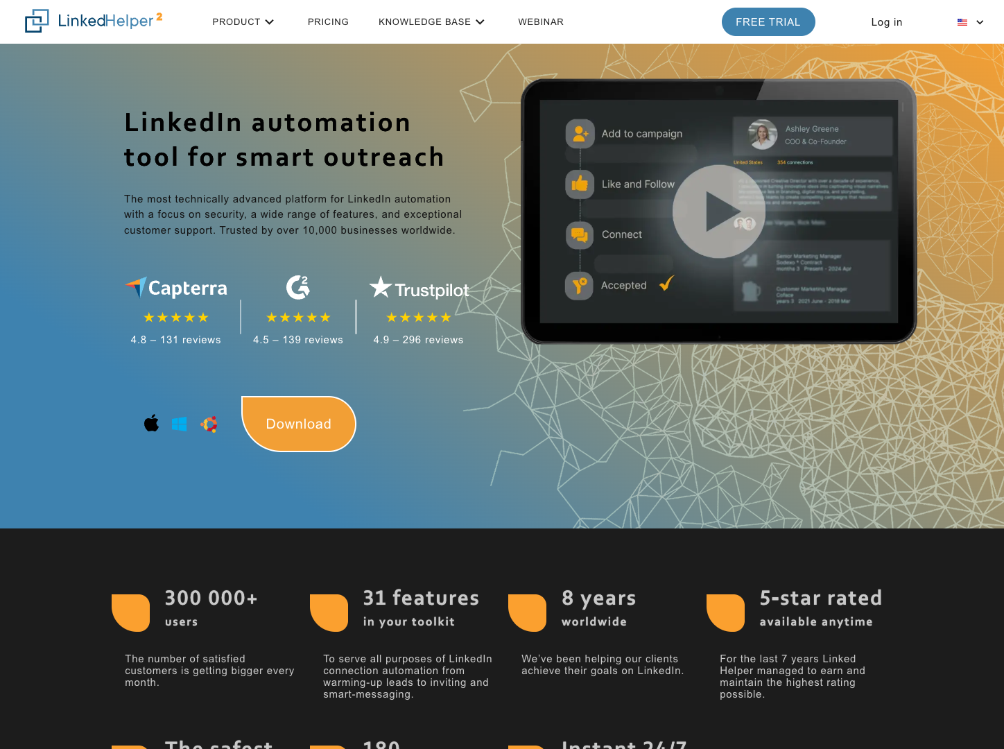 Linked Helper screenshot