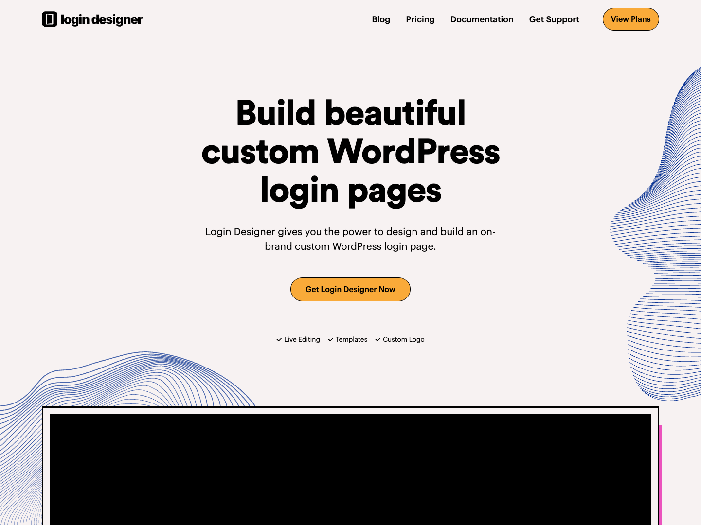Login Designer screenshot