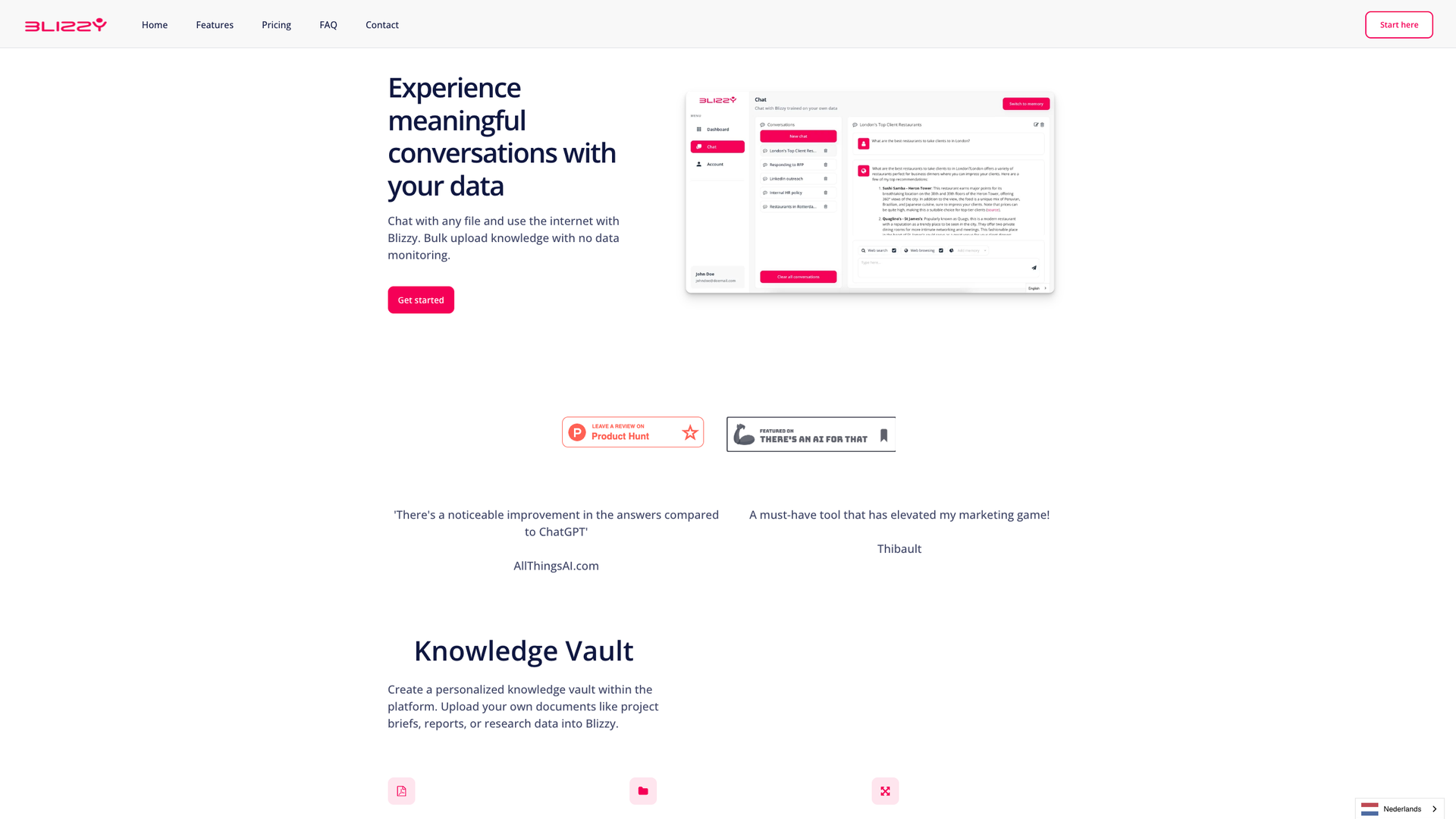 Blizzy AI screenshot