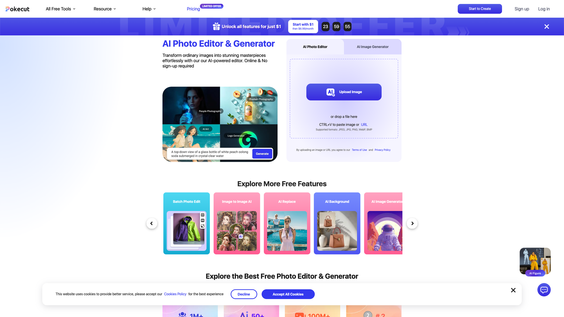 Pokecut AI Photo Editor screenshot