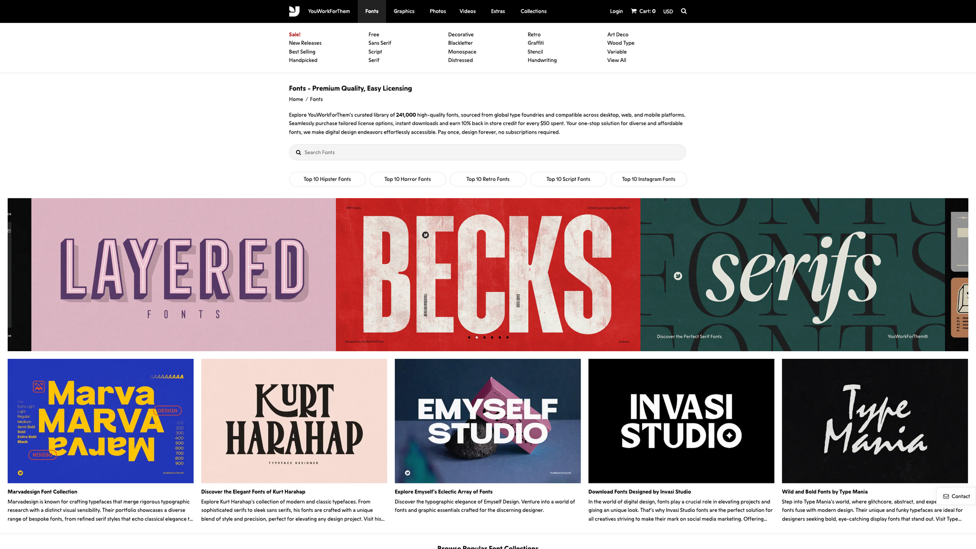 YouWorkForThem Fonts screenshot