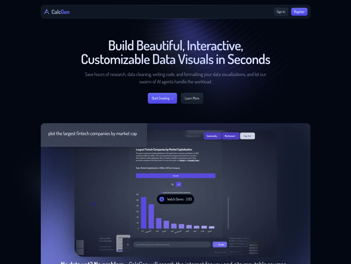 CalcGen AI screenshot