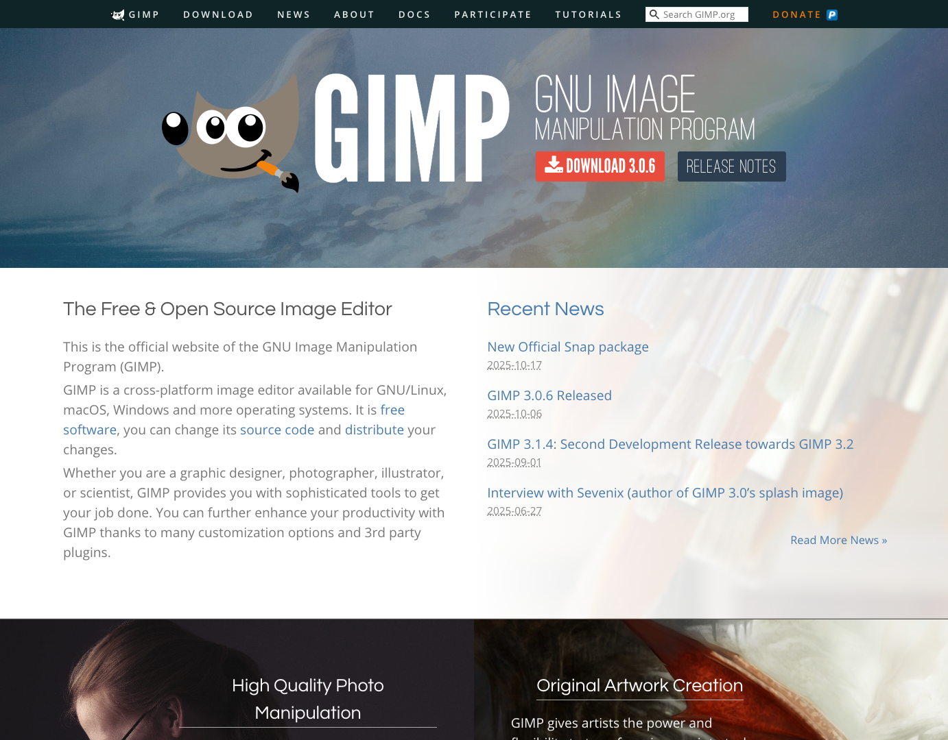GIMP screenshot