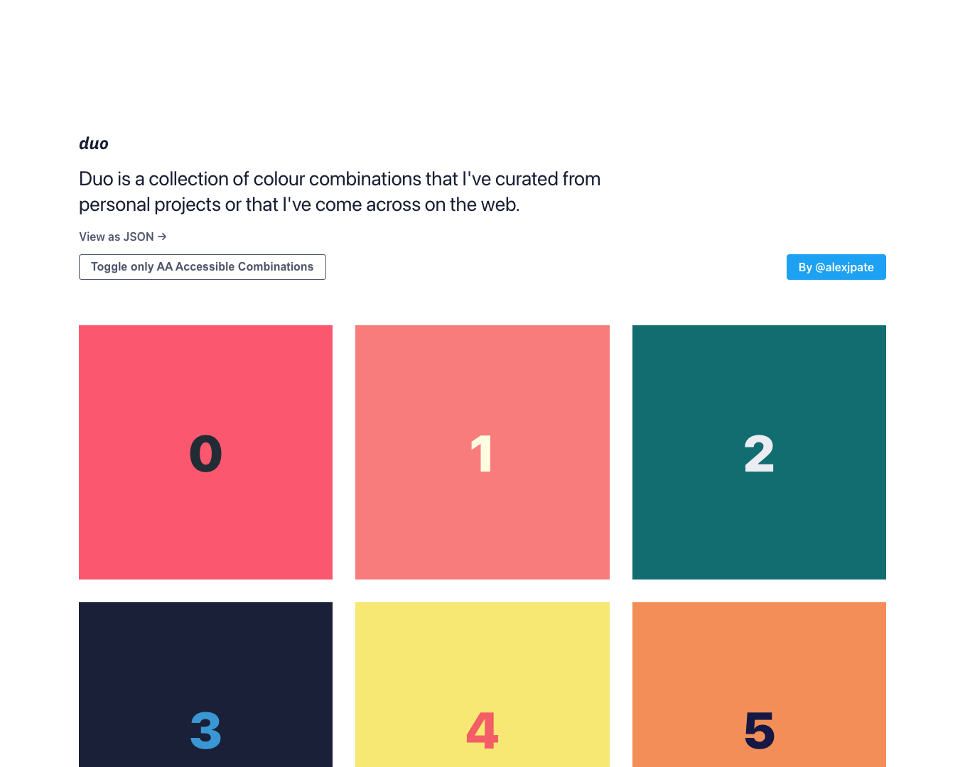 Duo - Colour Pairings screenshot
