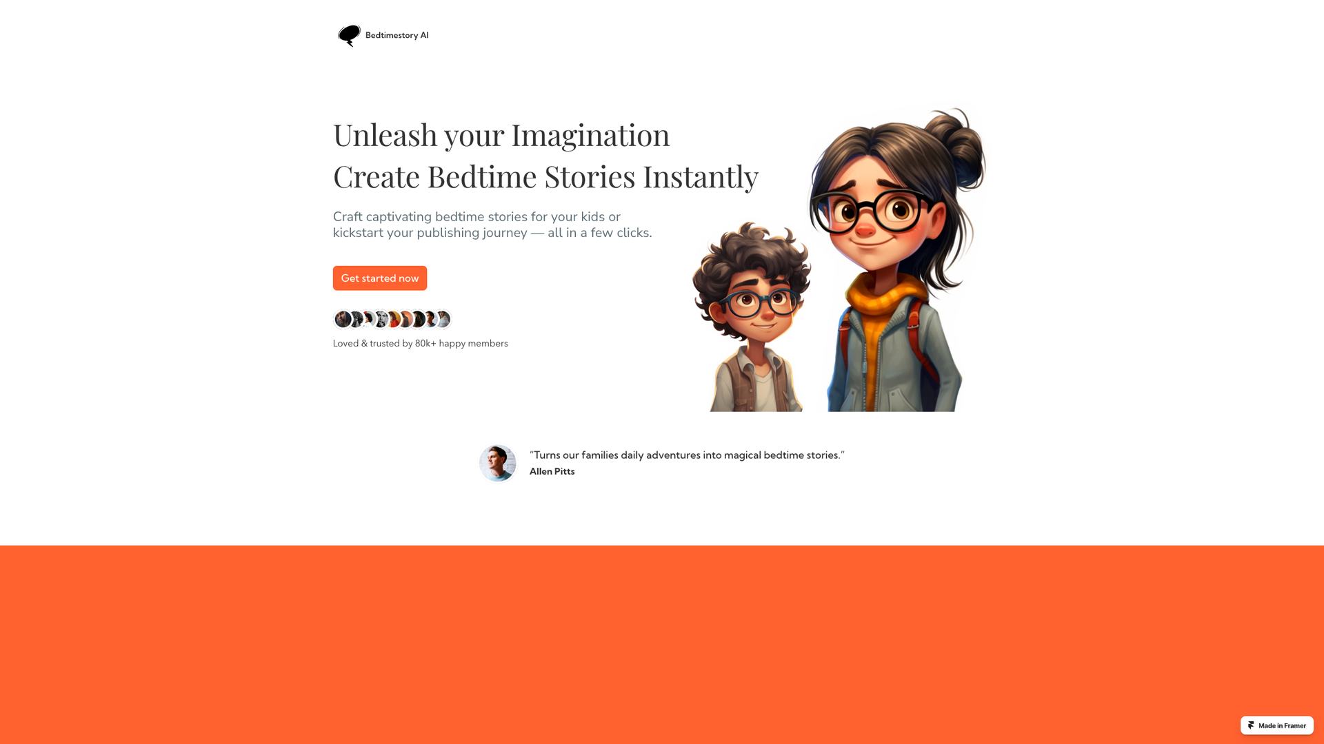 Bedtimestory AI screenshot