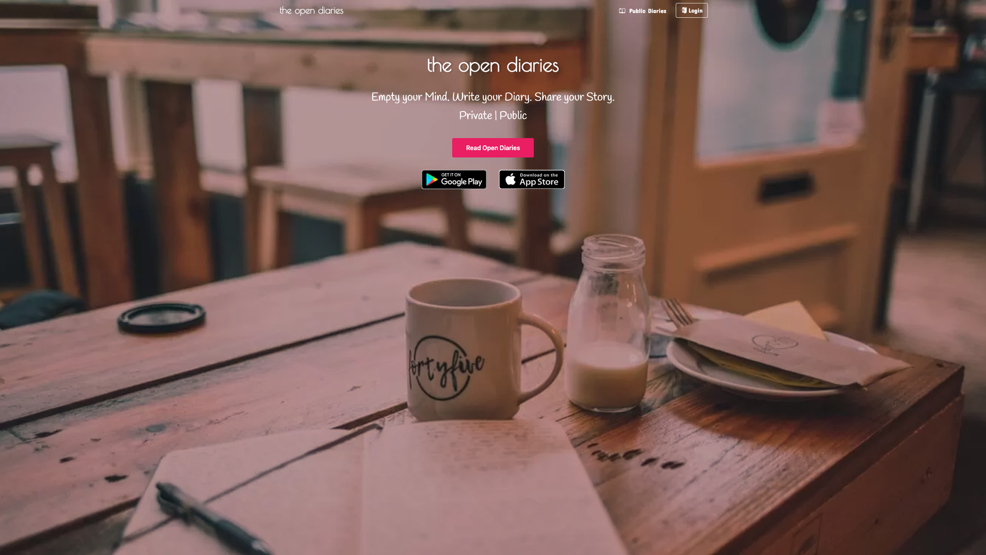 The Open Diaries screenshot