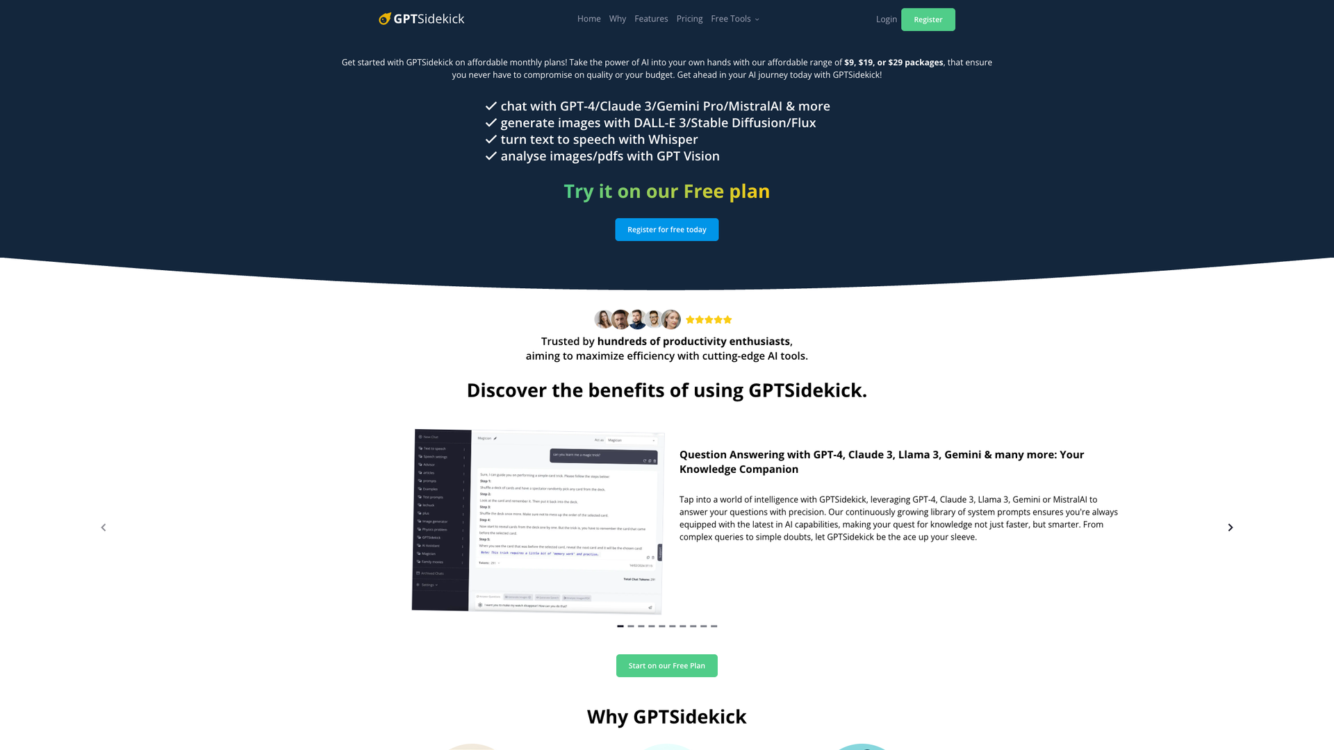 GPTSidekick screenshot