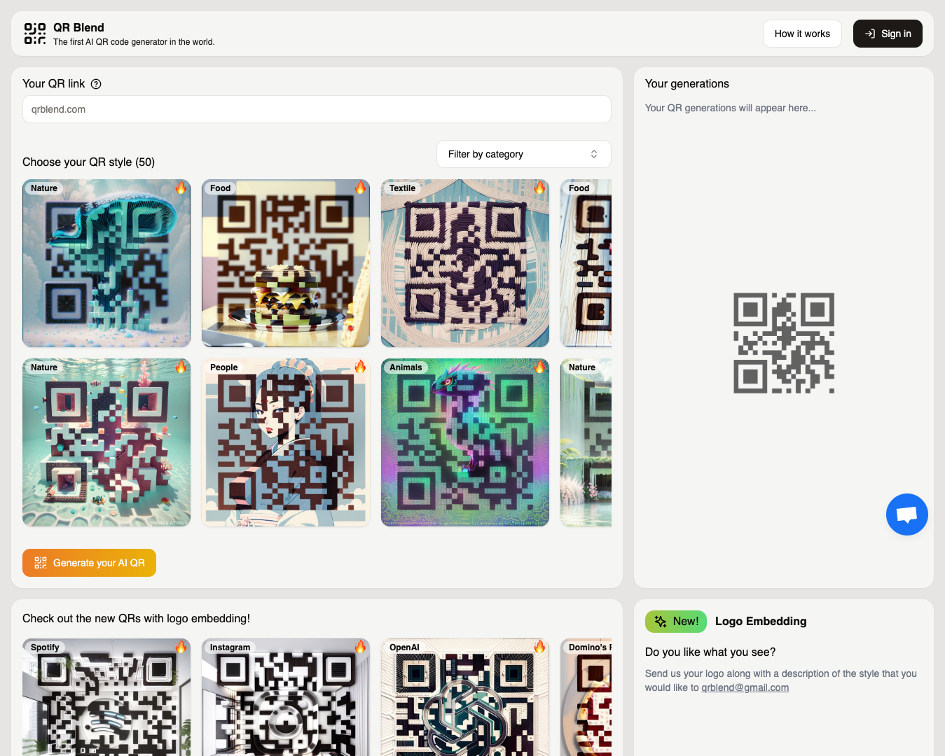 QR Blend screenshot