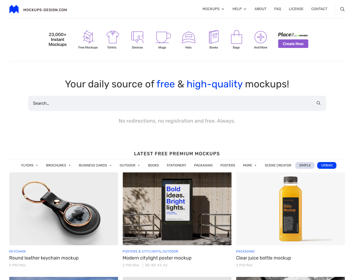 Free Premium Mockups screenshot