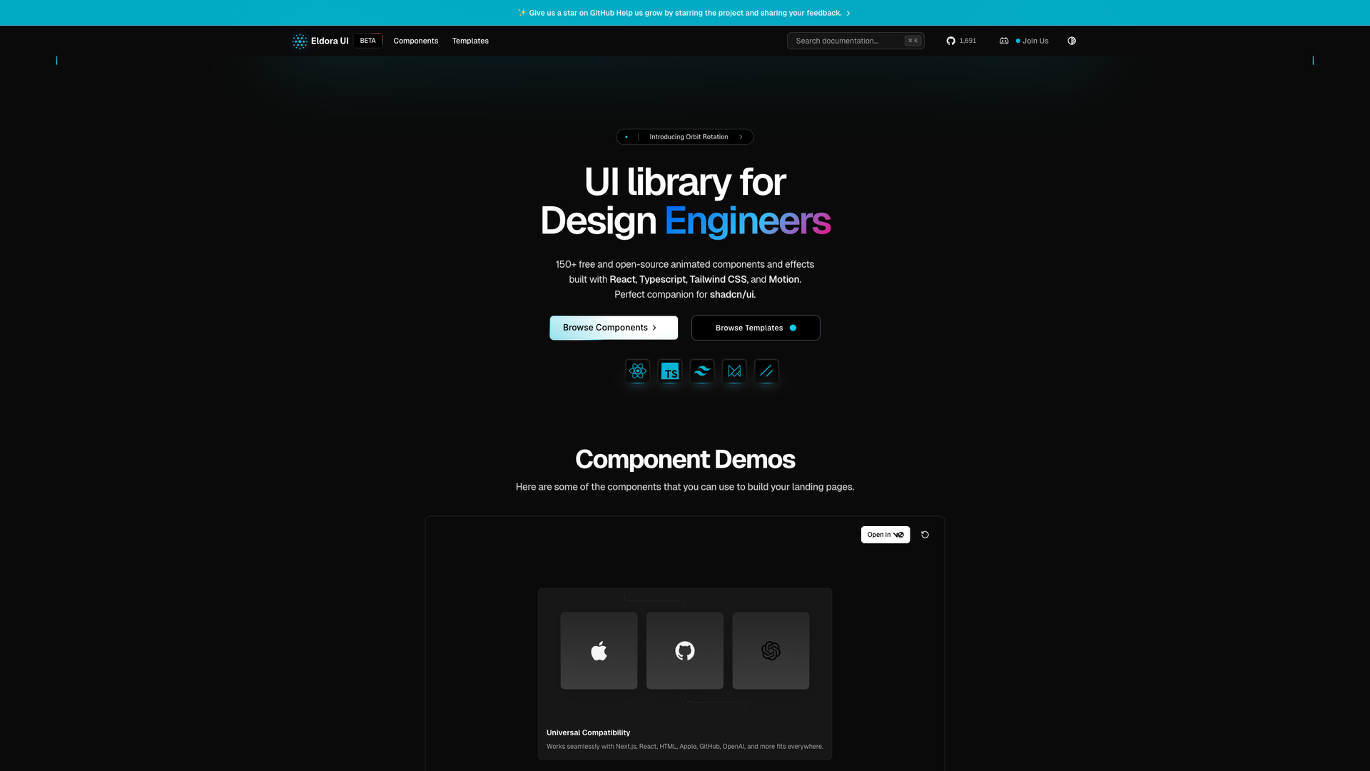 Eldora UI screenshot