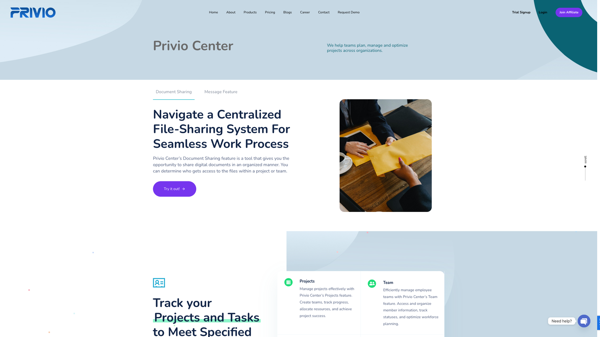 Privio Center screenshot