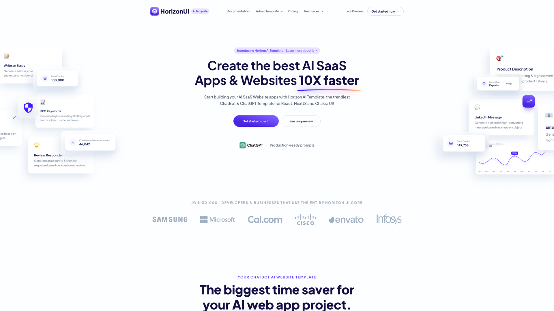 Horizon AI Template screenshot