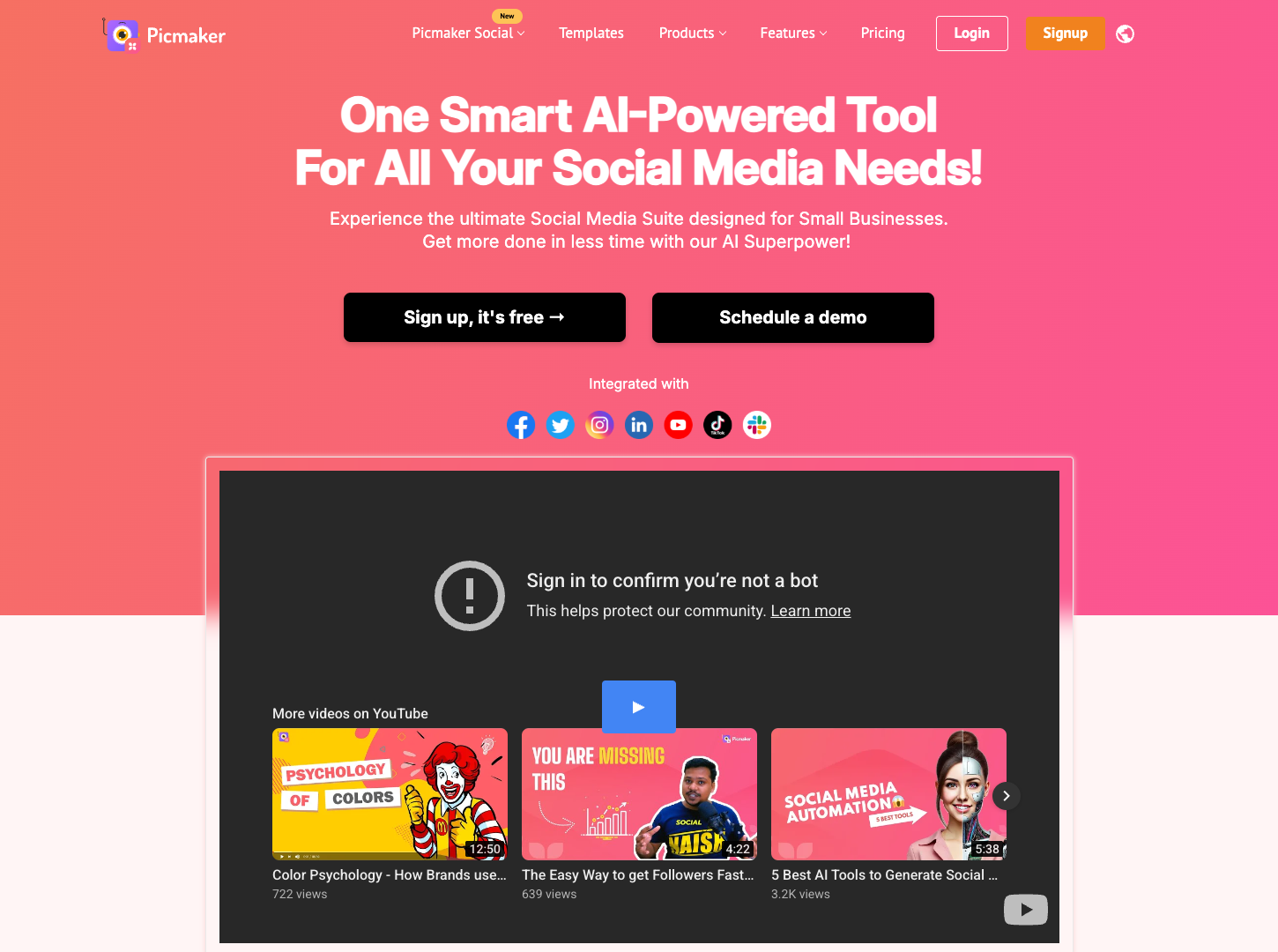 Picmaker AI Social Manager screenshot