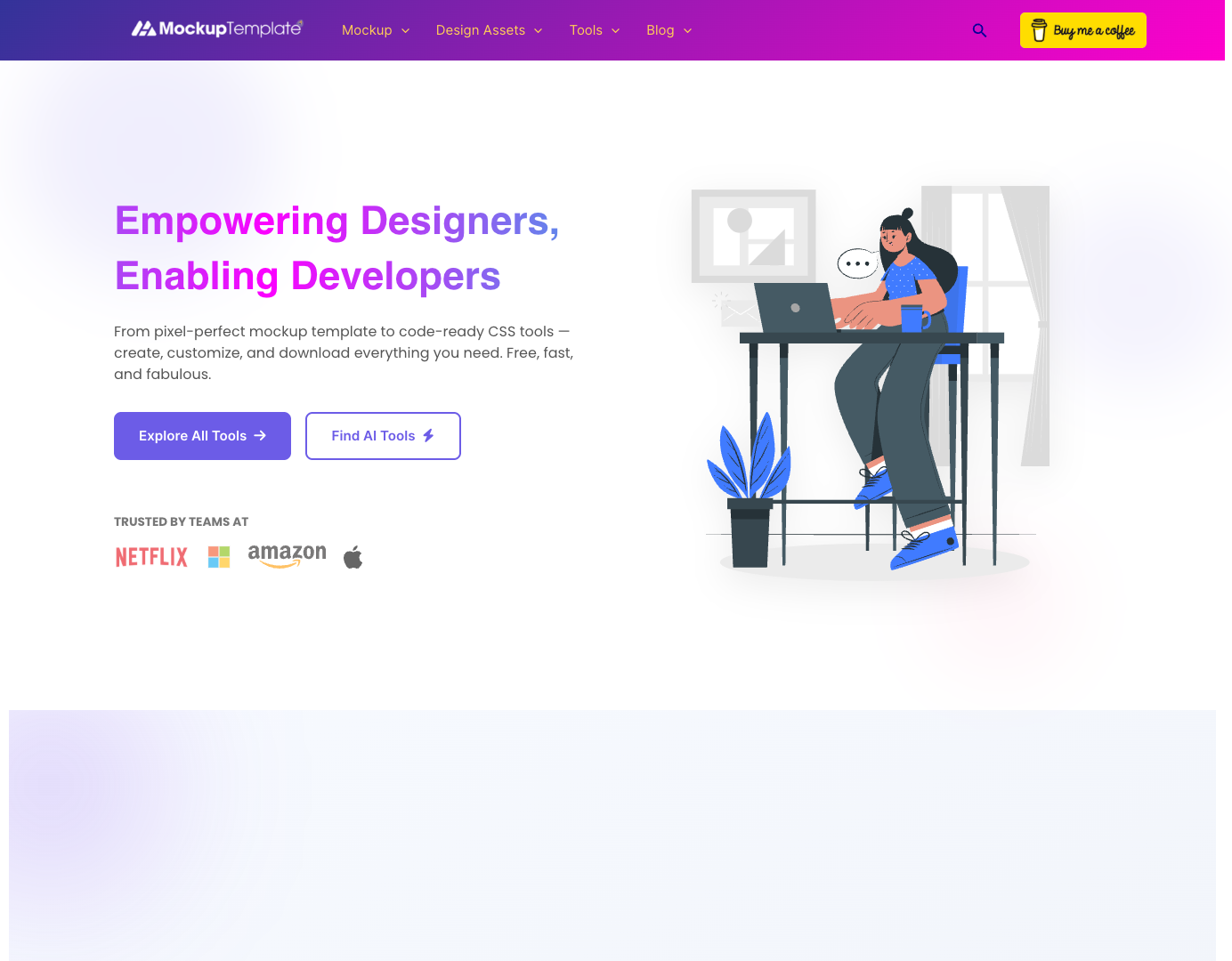 MockupTemplate.net Free Design Resources screenshot