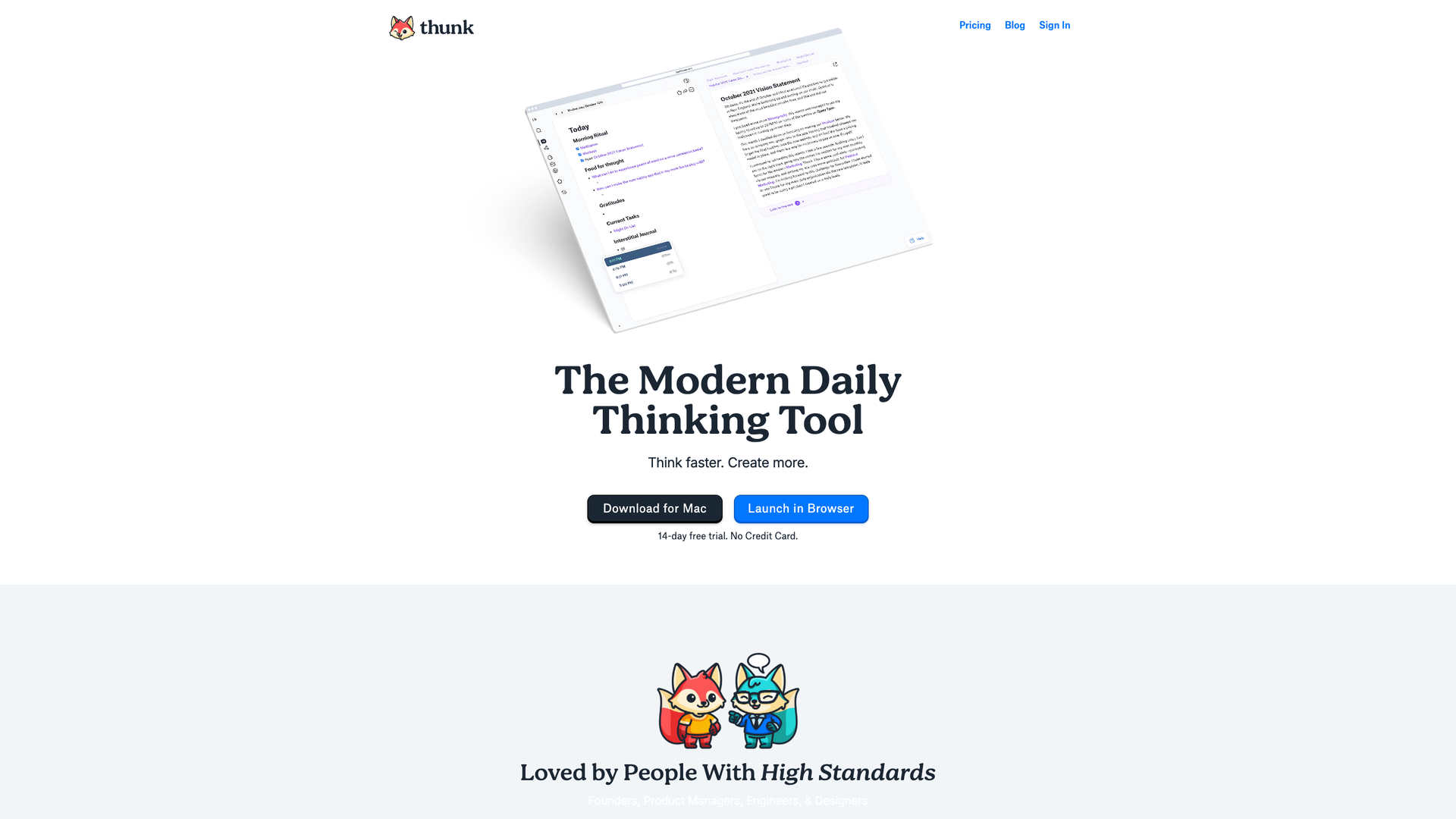 Thunk Notes screenshot