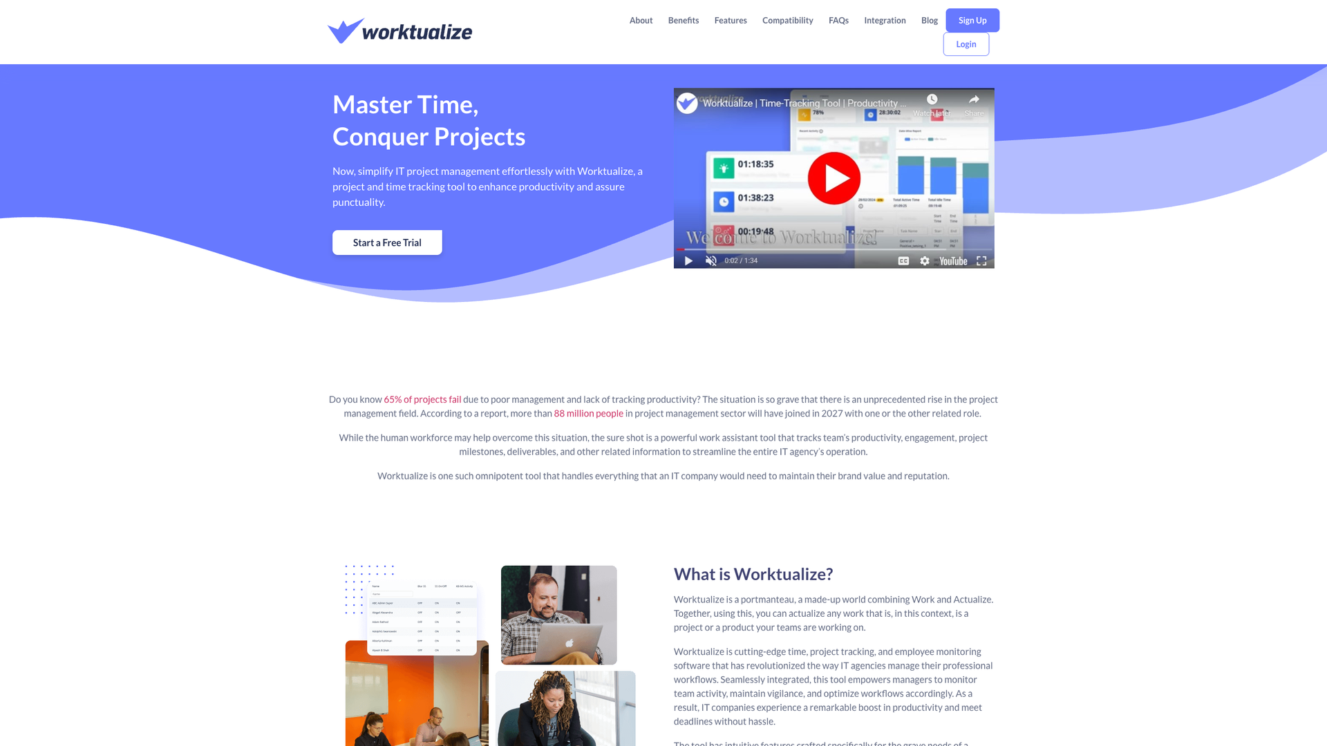 Worktualize screenshot