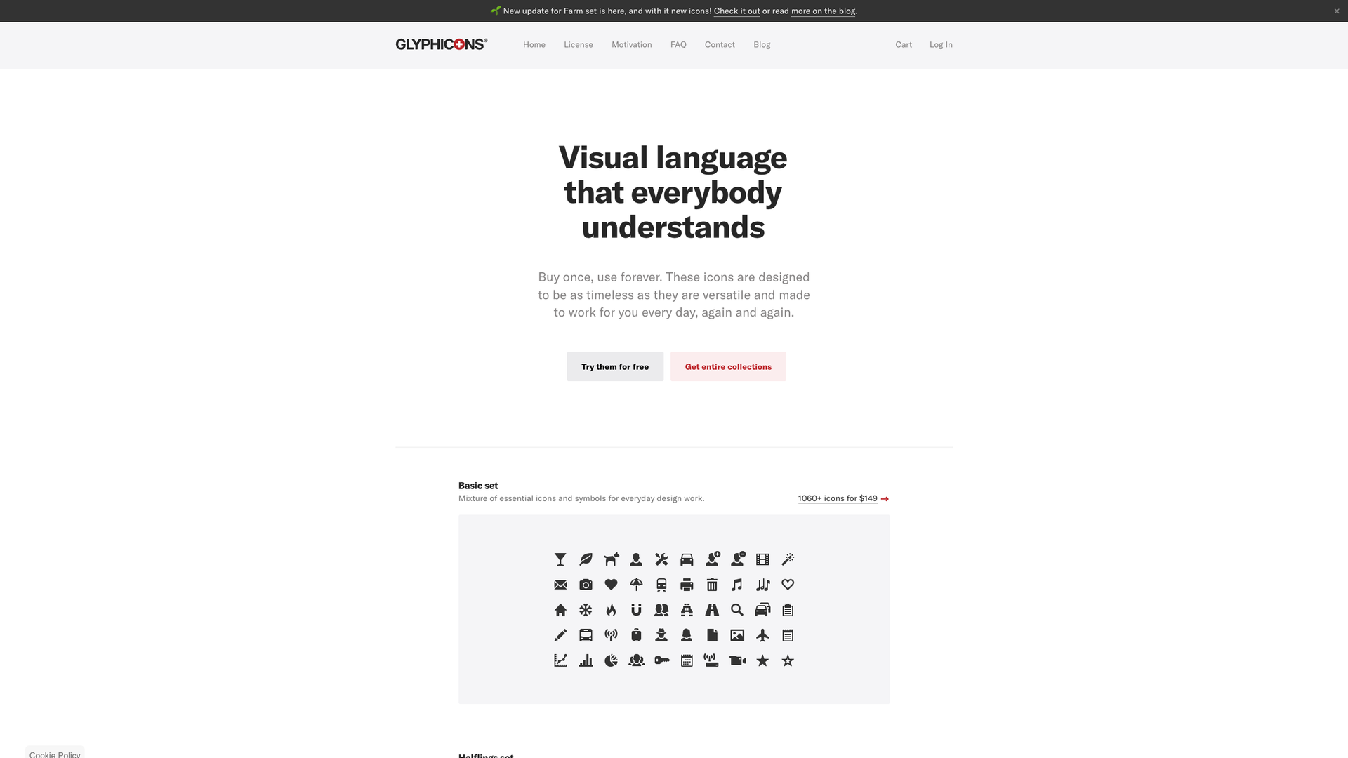 GLYPHICONS screenshot