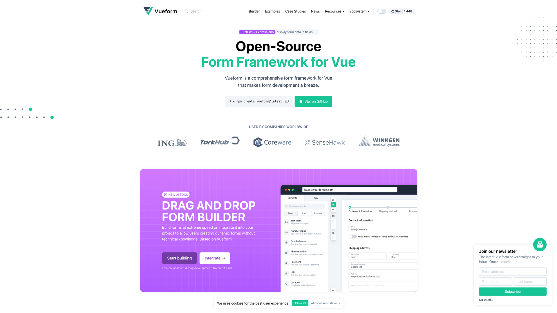 Vueform screenshot
