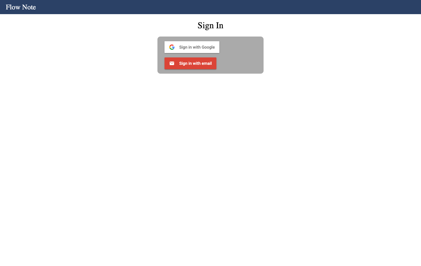 Flow Note screenshot