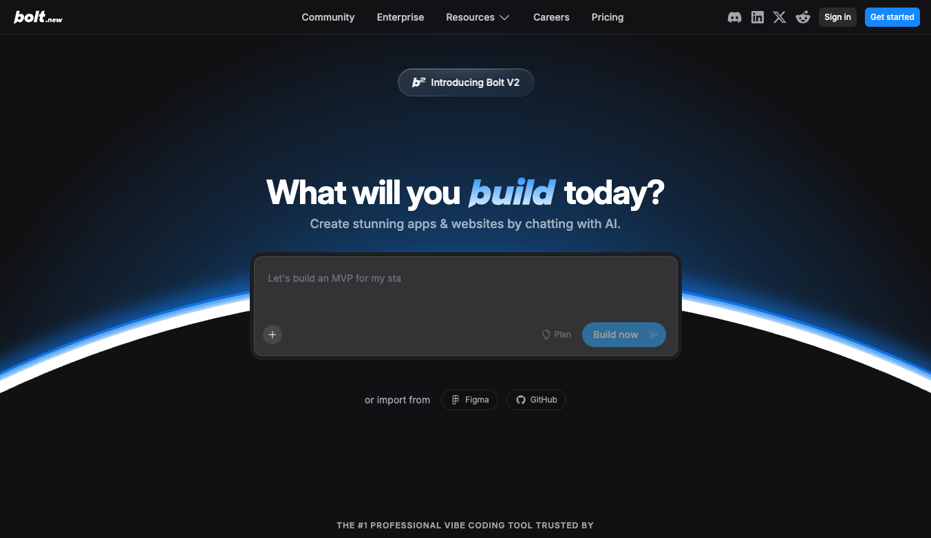 Bolt AI Builder screenshot