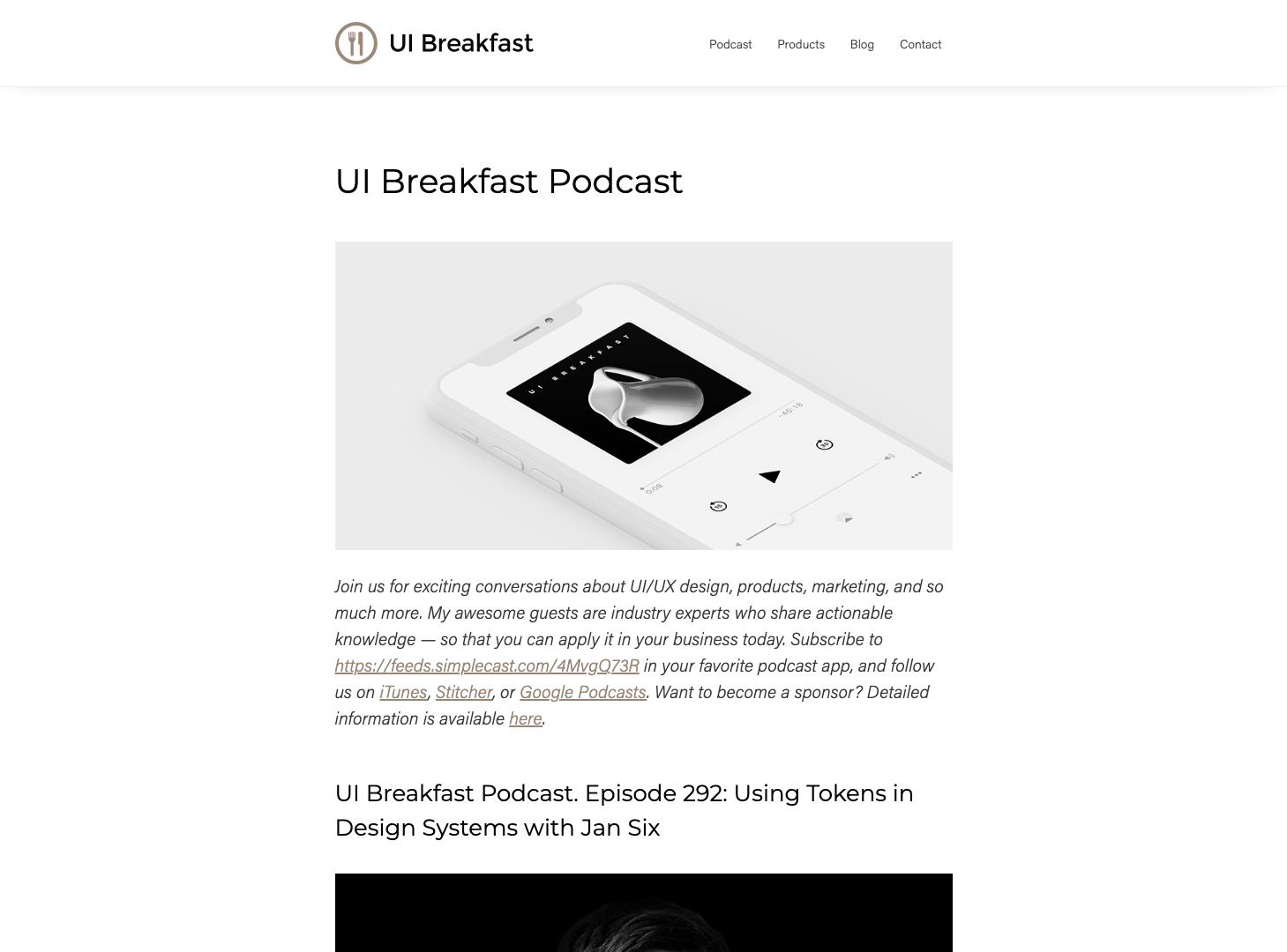 UI Breakfast Podcast screenshot