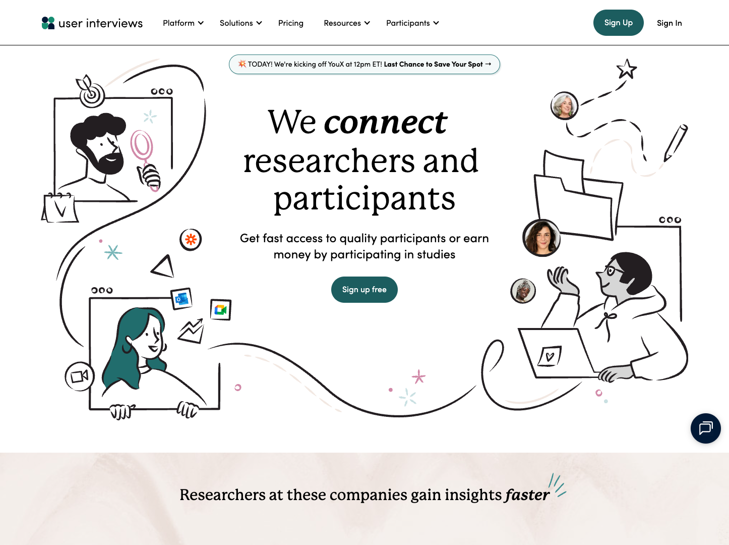 User Interviews screenshot