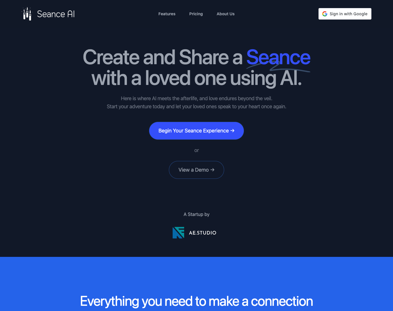 Seance AI screenshot
