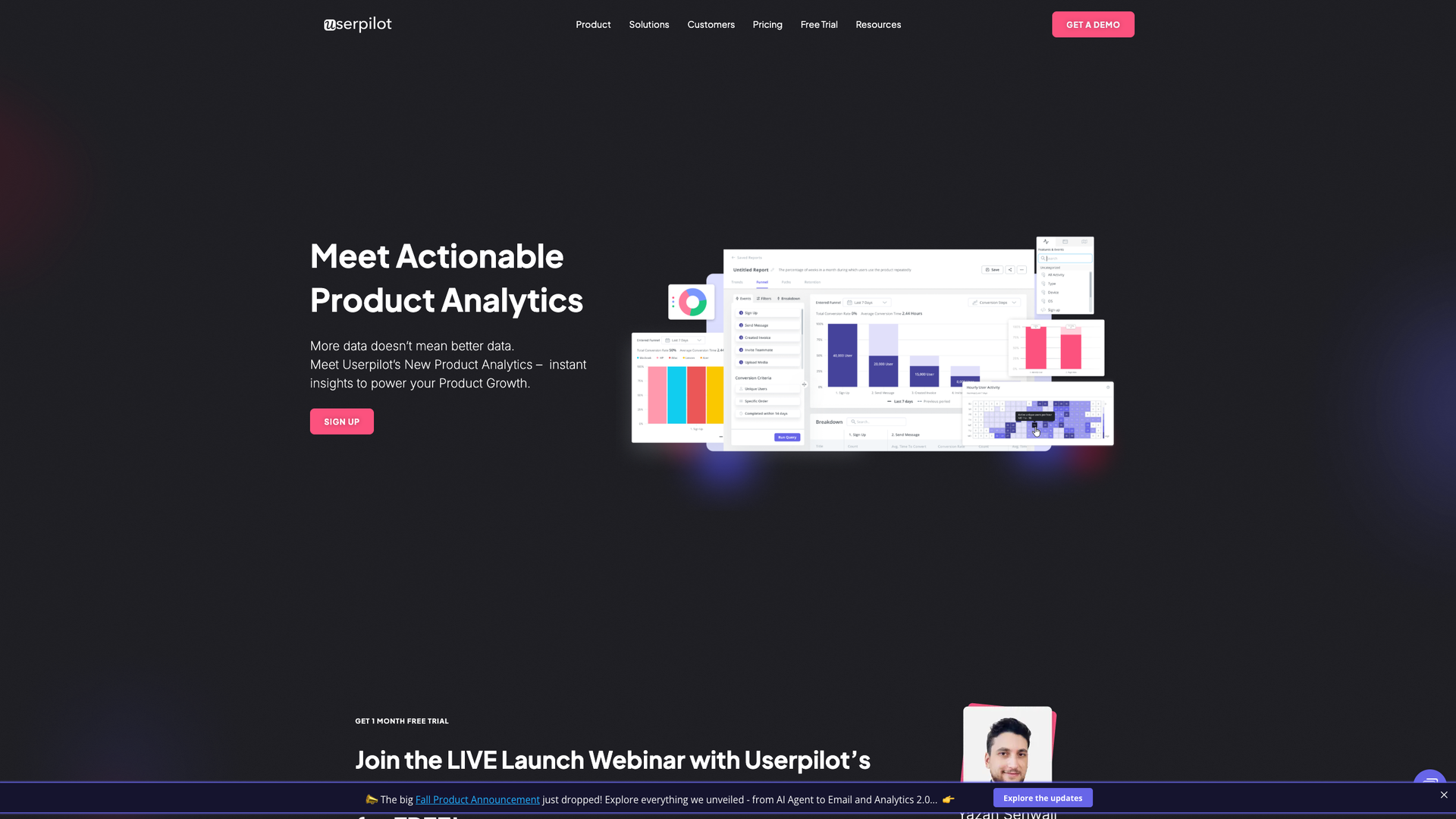 Userpilot Product Analytics screenshot