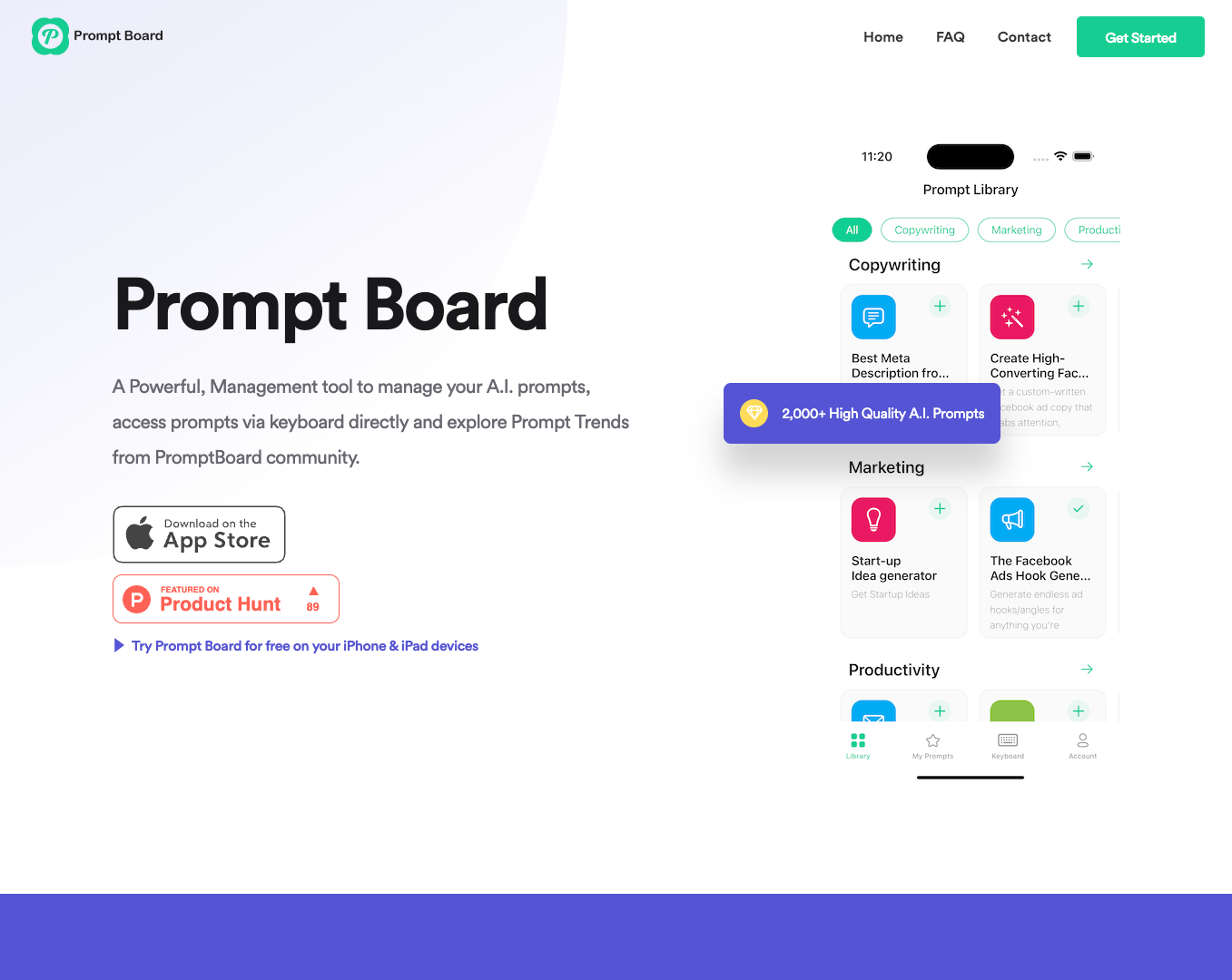 Prompt Board screenshot