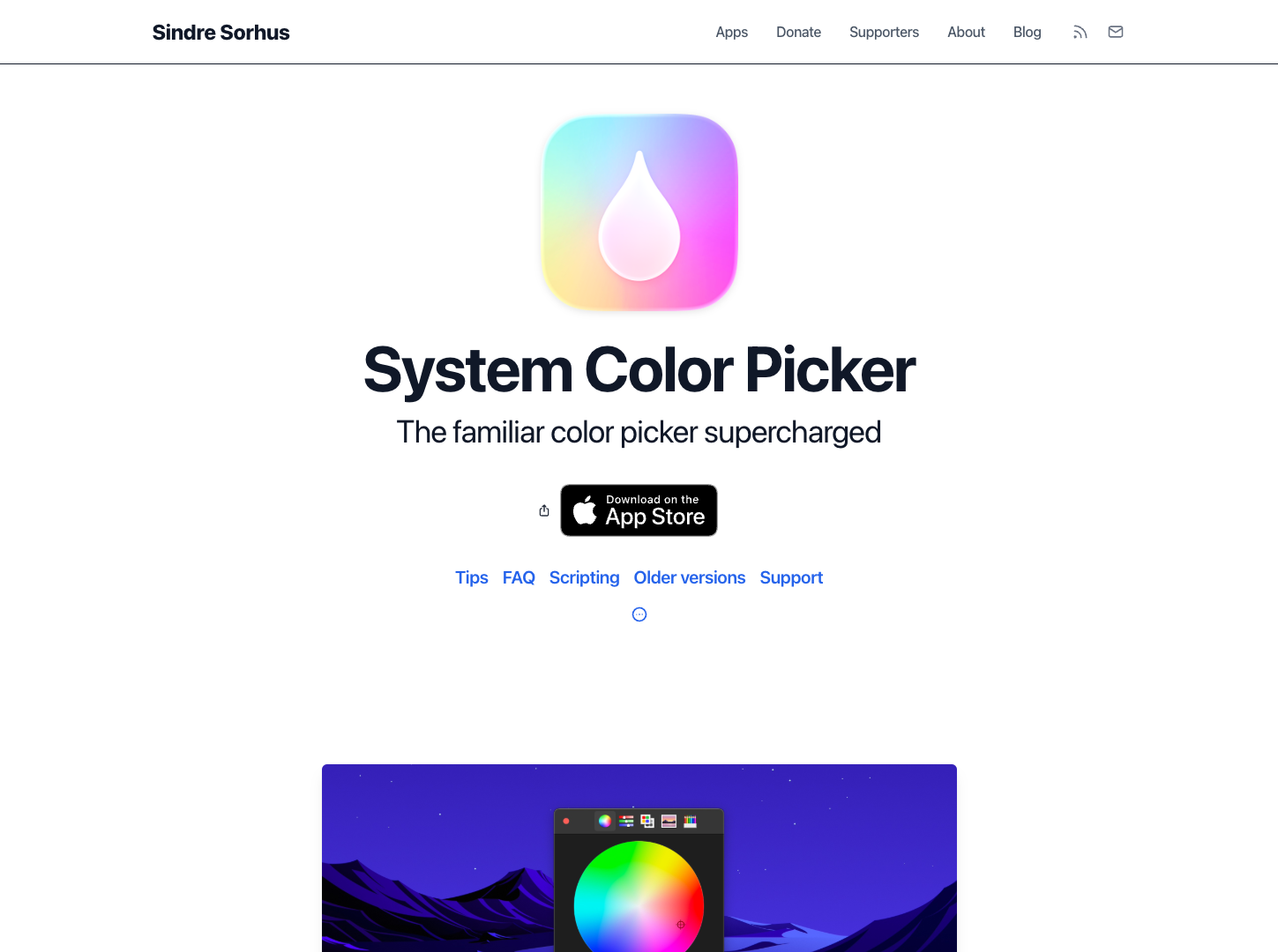 System Color Picker screenshot