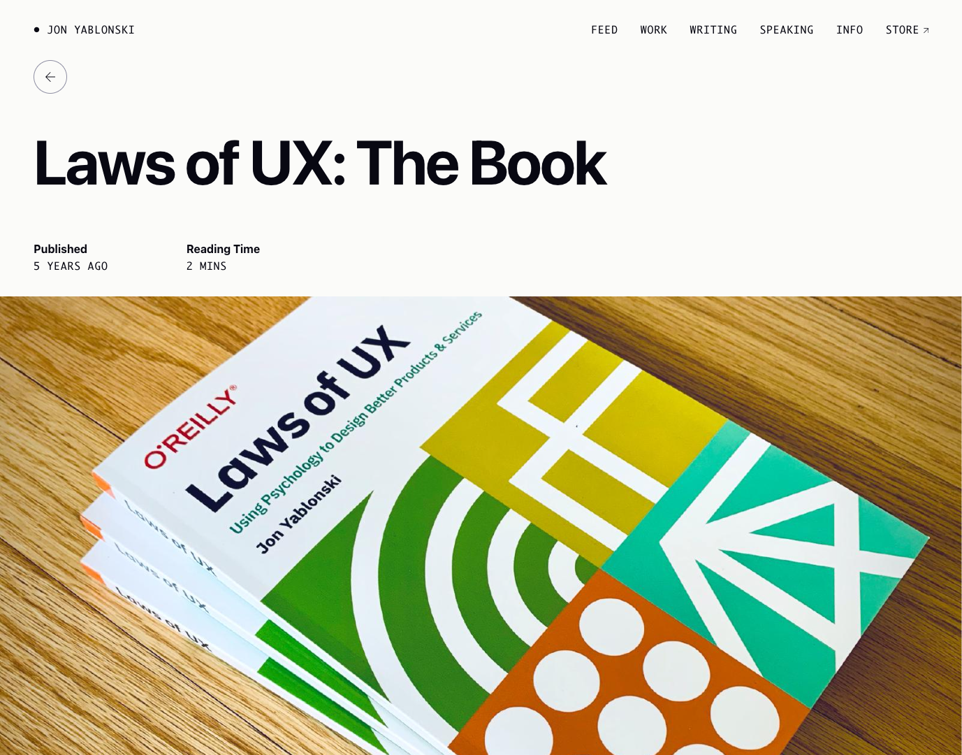 Laws of UX screenshot