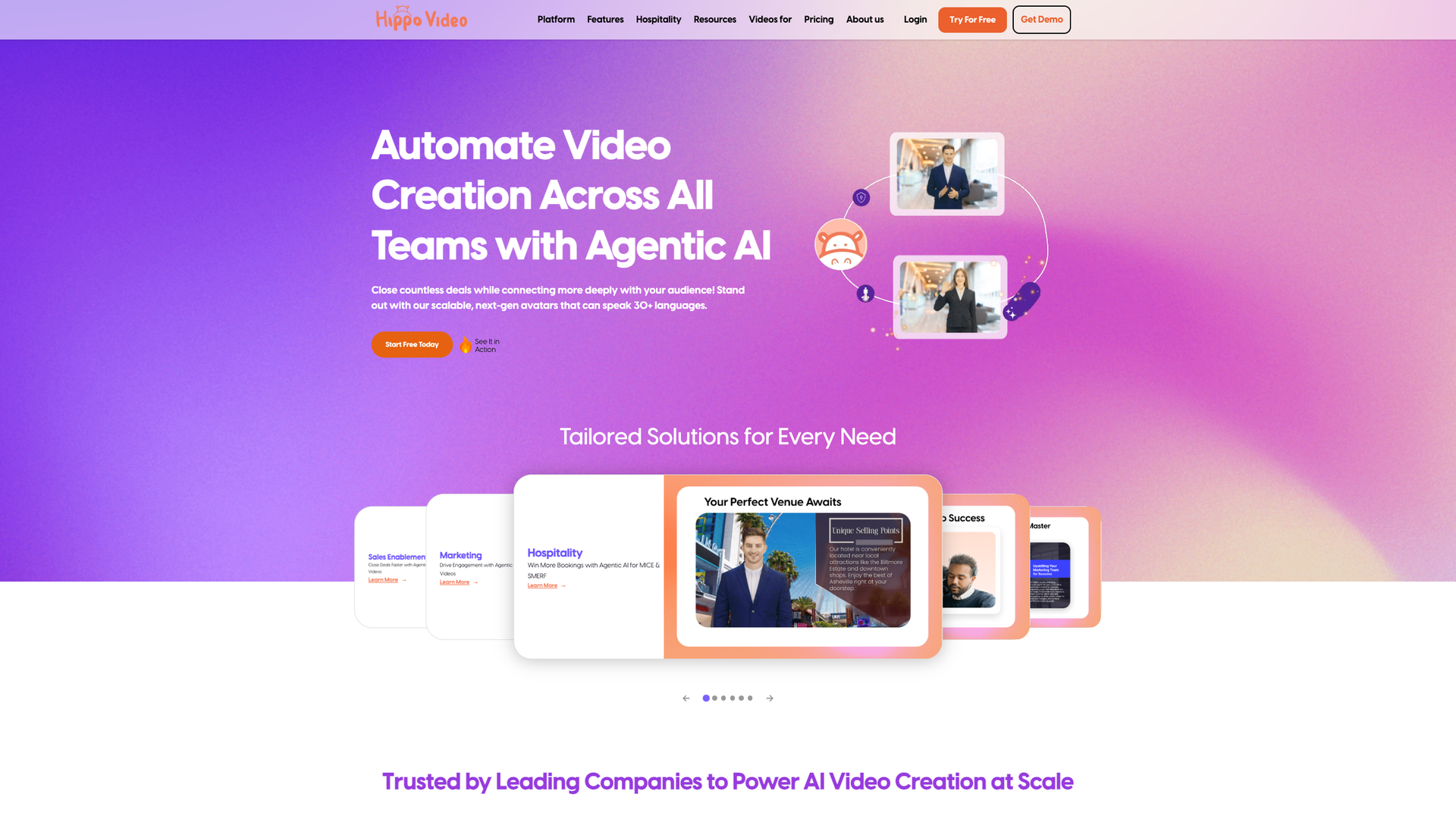 Hippo Video – AI Video Creation Platform screenshot
