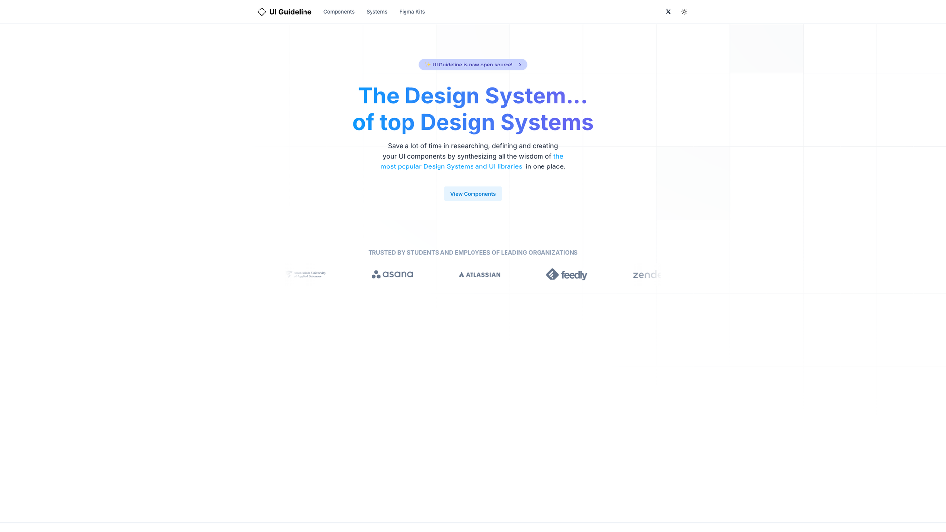 UI Guideline screenshot