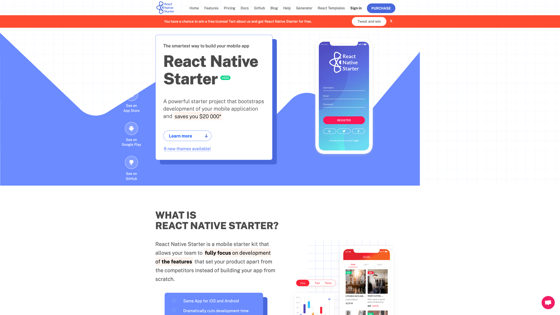 React Native Starter screenshot
