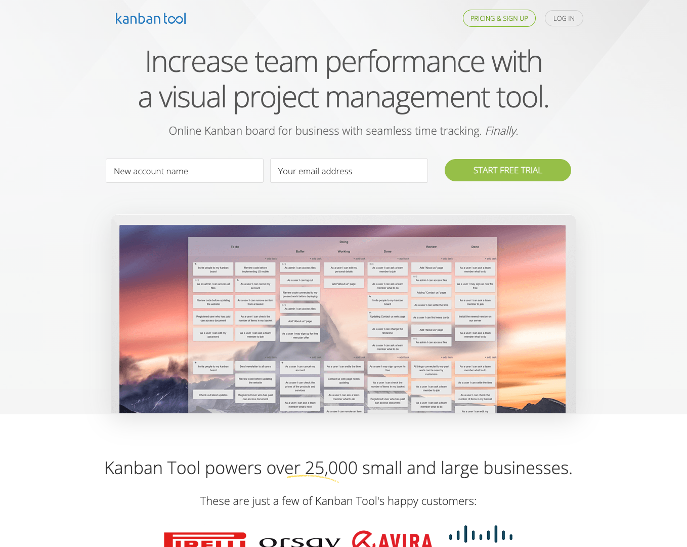 Kanban Tool screenshot