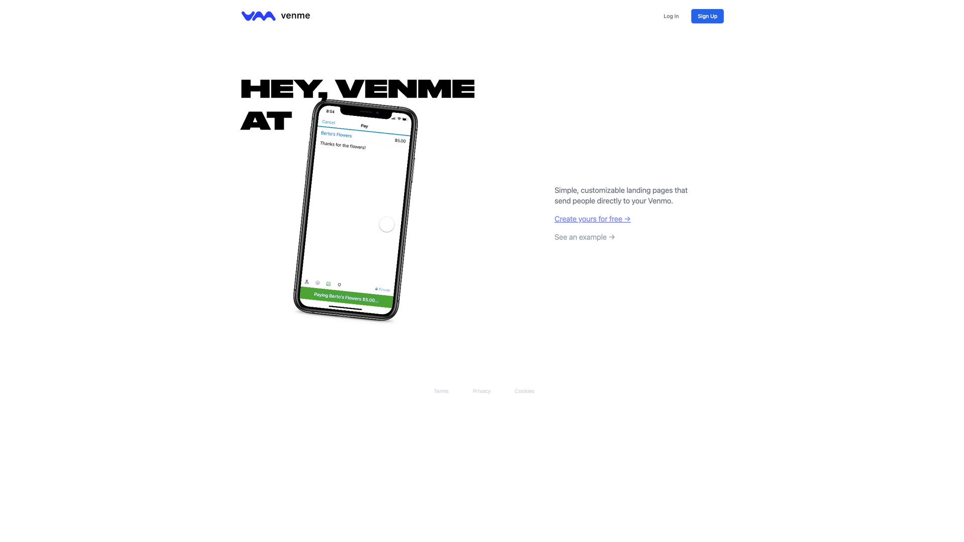 Venme screenshot