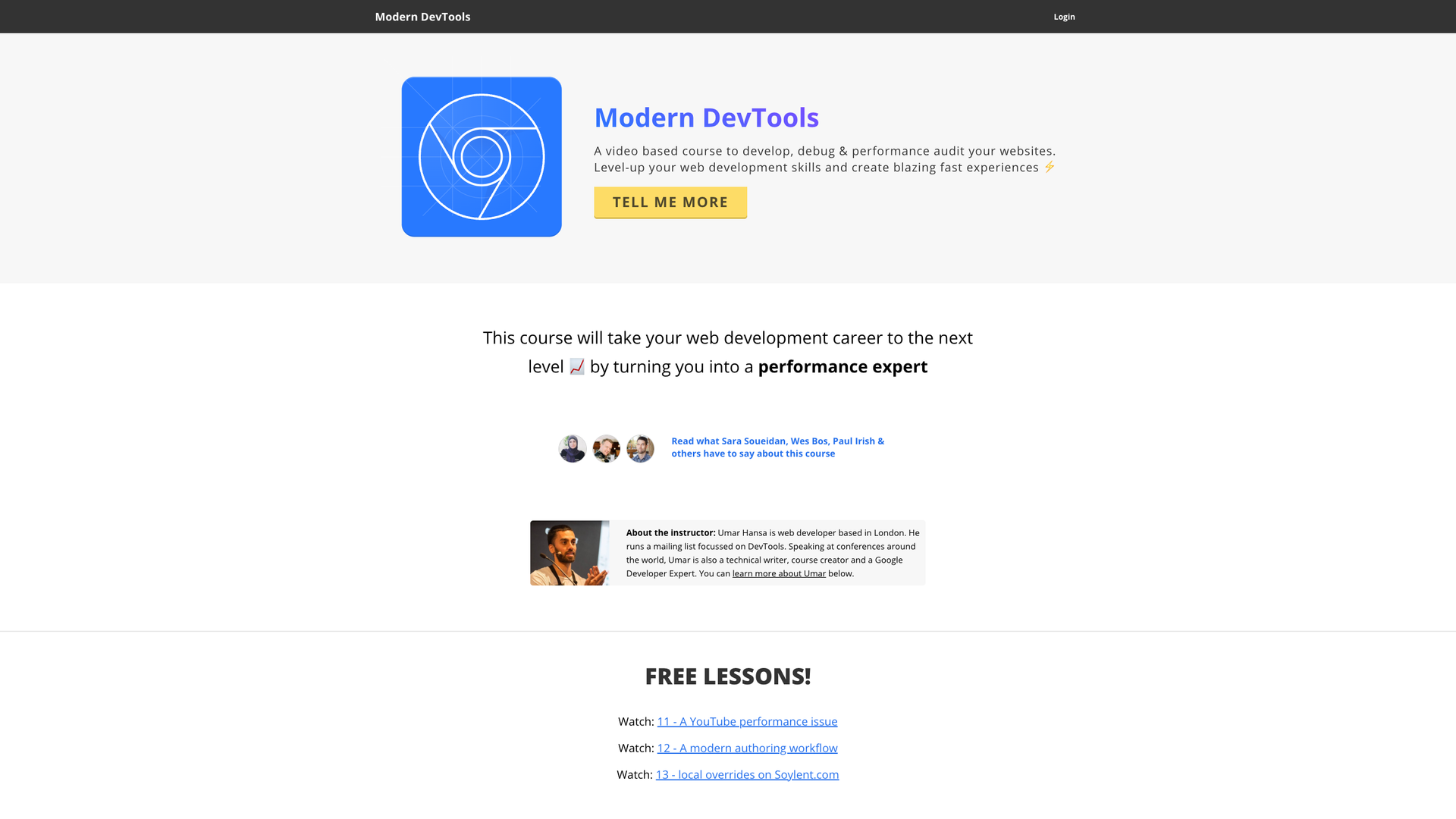 Modern DevTools screenshot