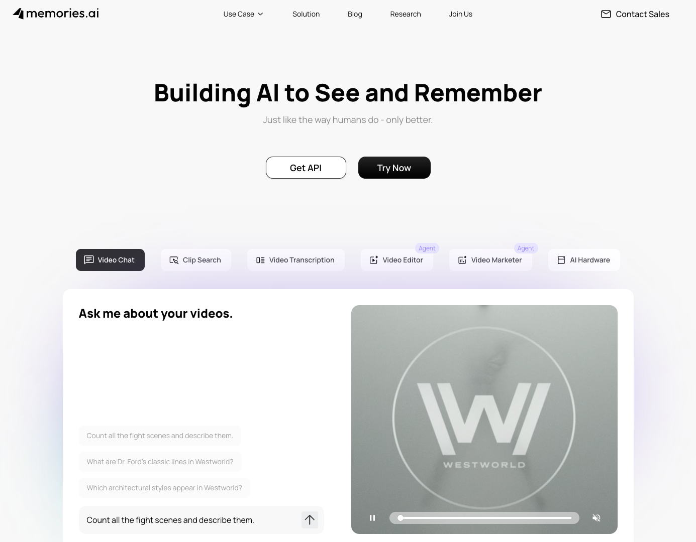Memories.ai screenshot