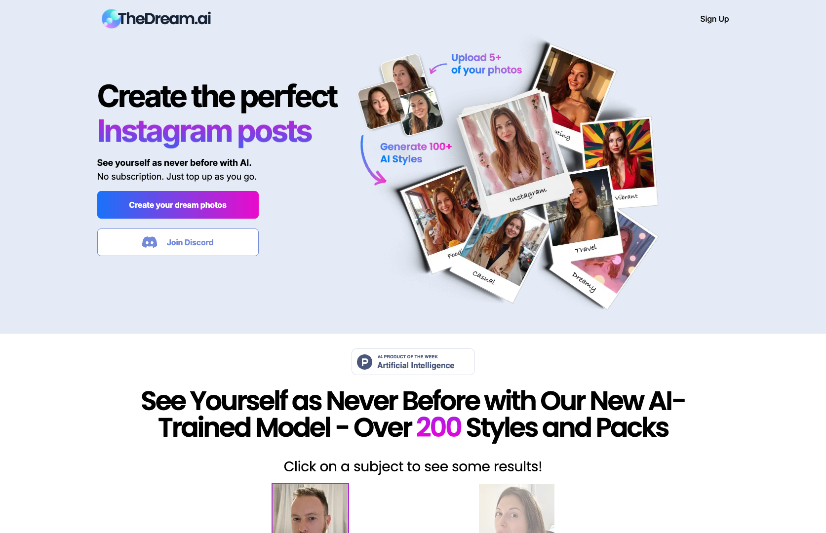 TheDream.ai screenshot