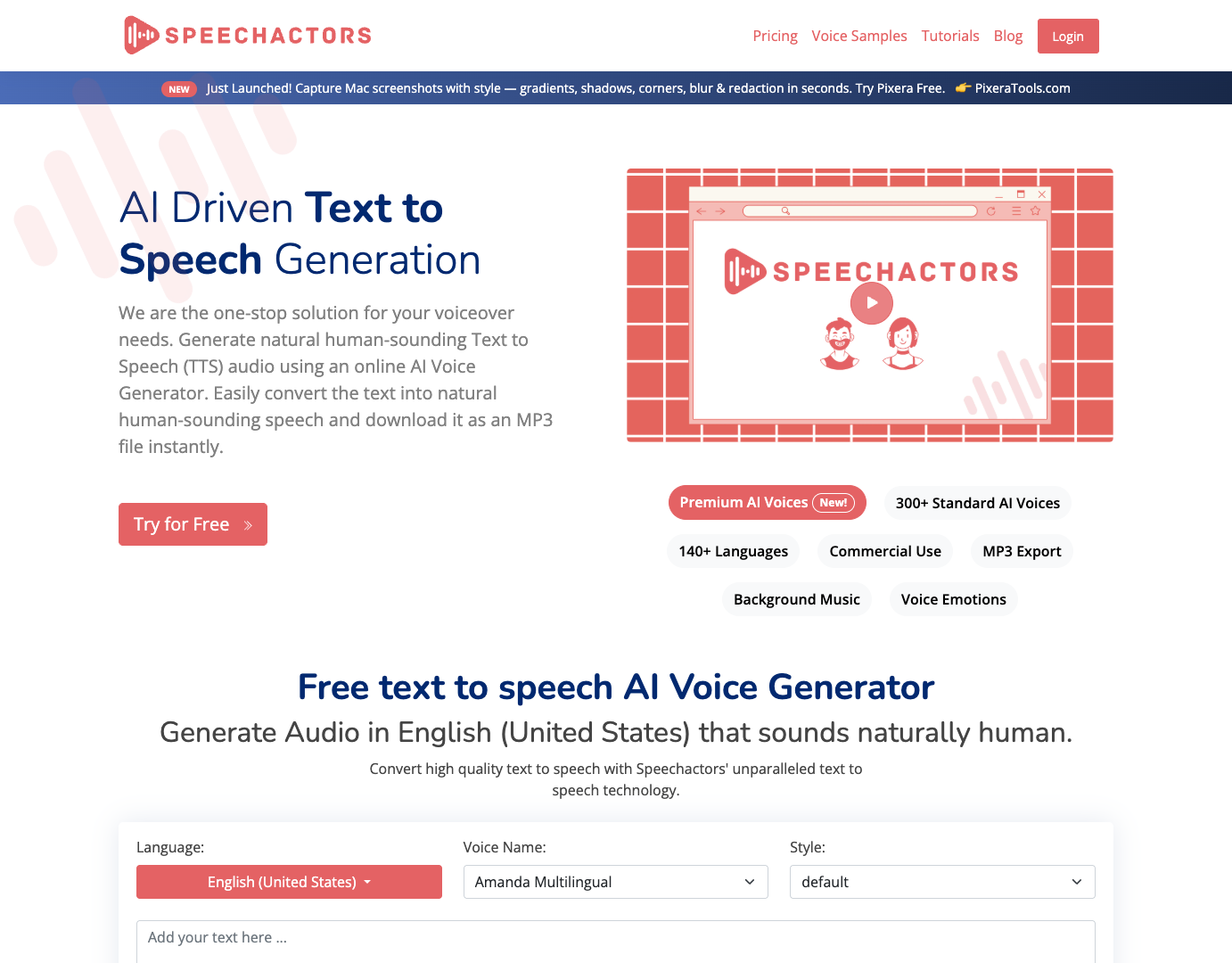 Speechactors screenshot