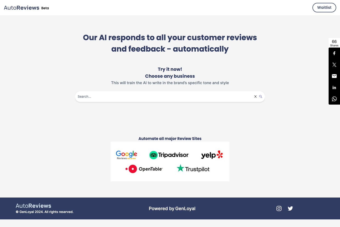 Autoreviews AI screenshot