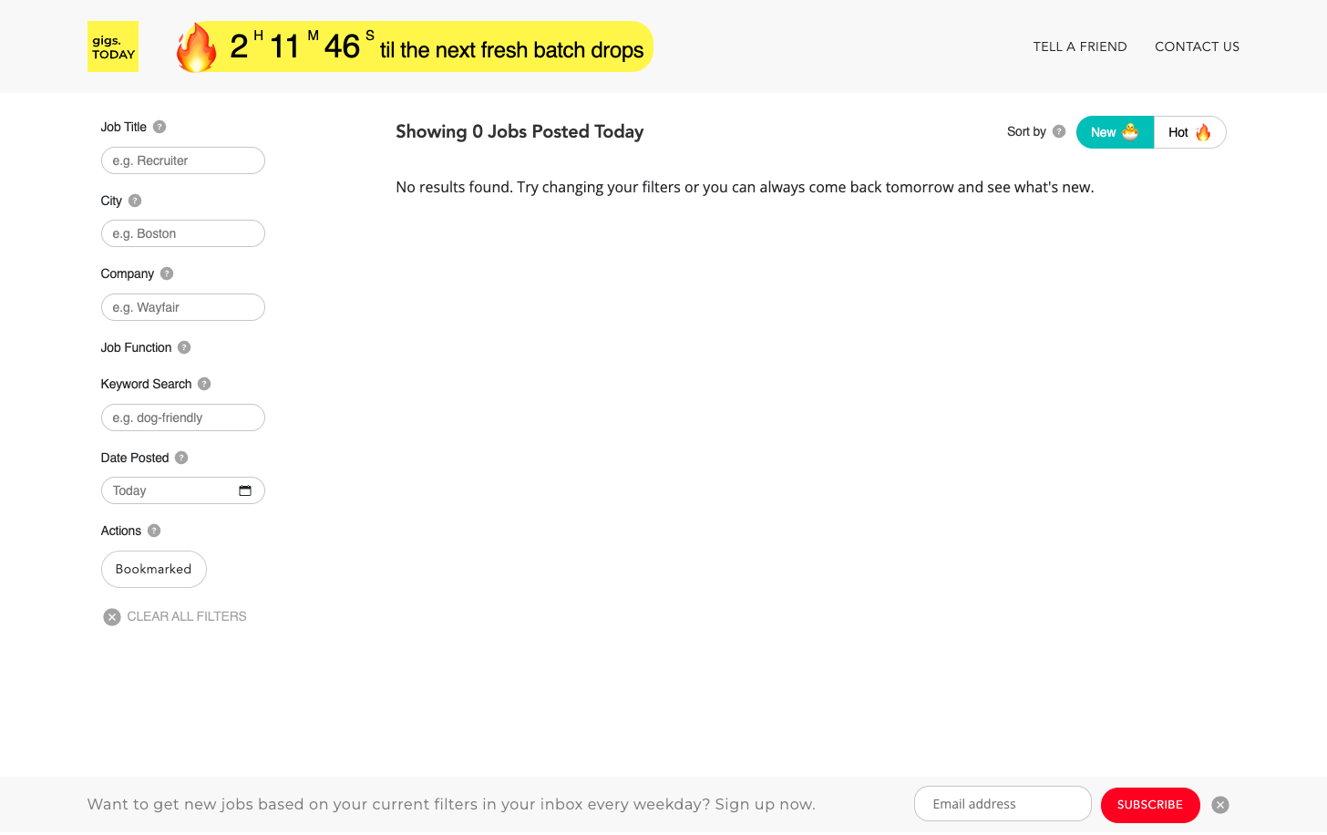 gigs.today screenshot