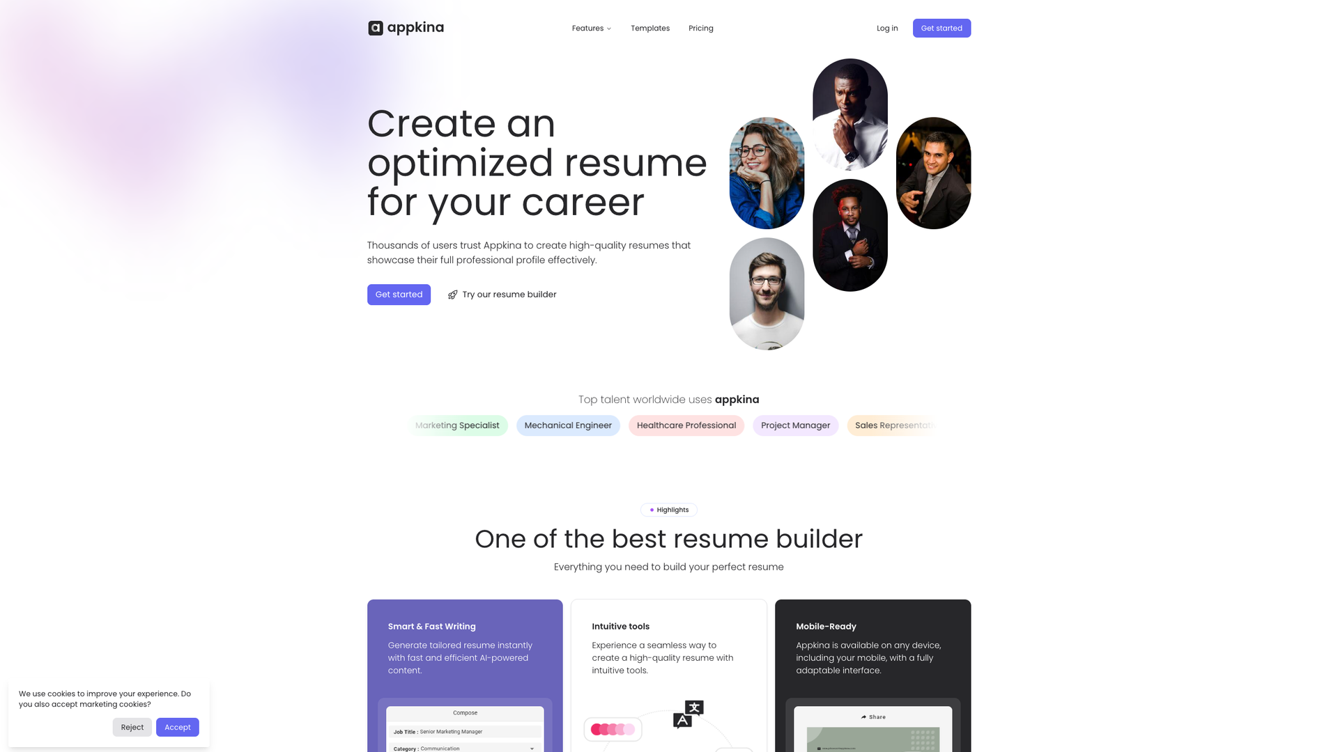 Appkina AI Resume Builder screenshot