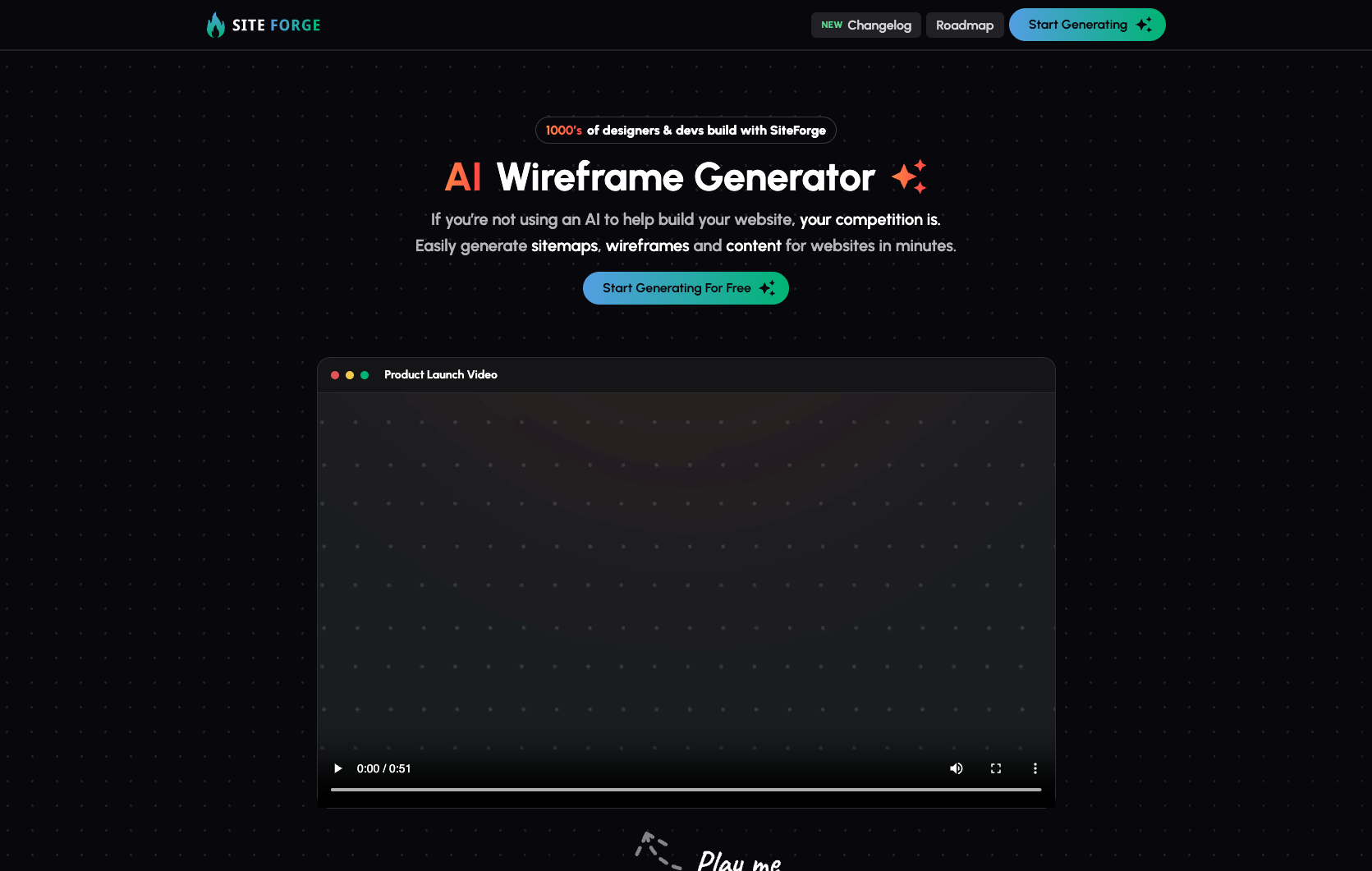 SiteForge screenshot