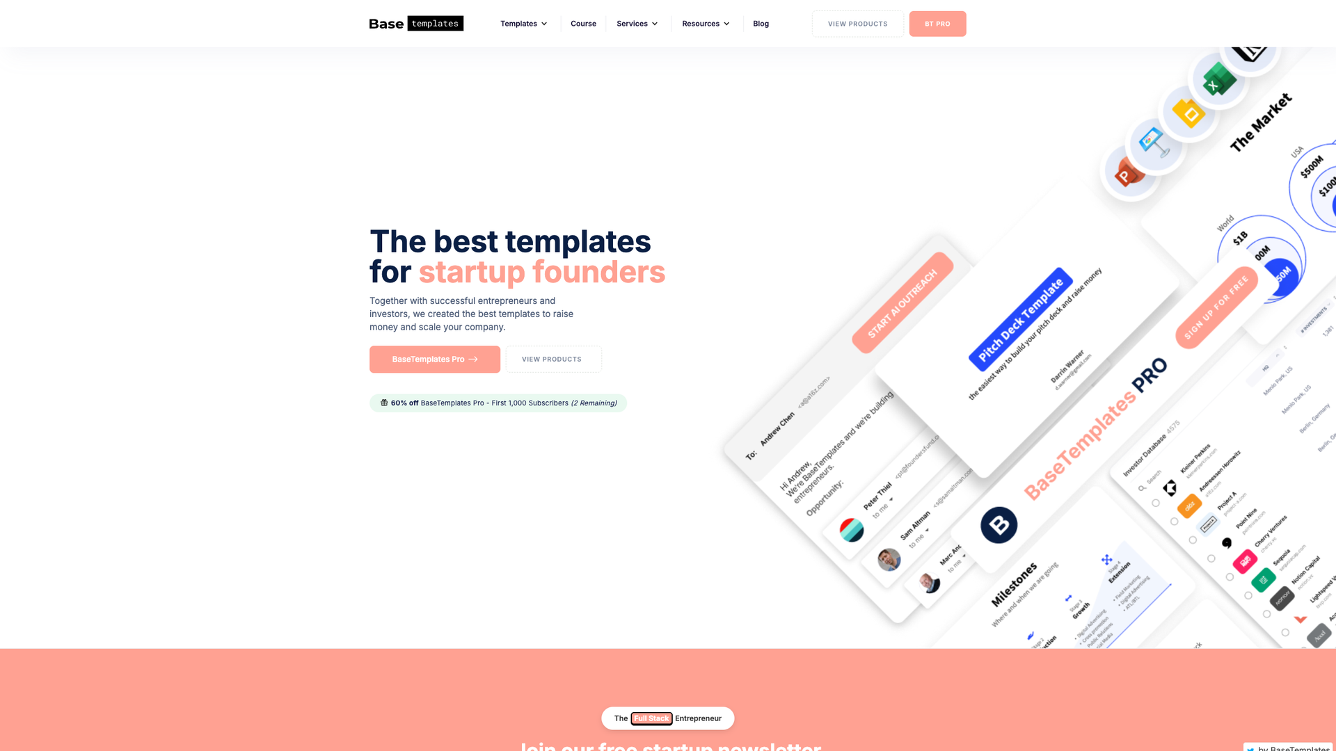 BaseTemplates Pitch & Fundraising Kit screenshot