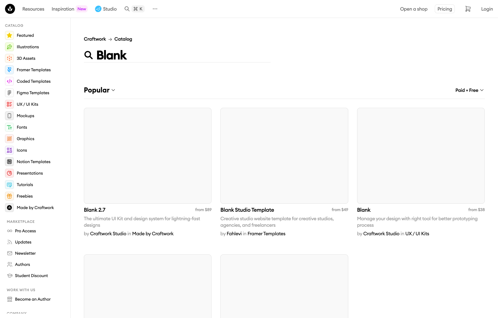 Craftwork screenshot